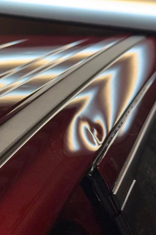 Vehicle hail damage before paintless dent repair — set 1