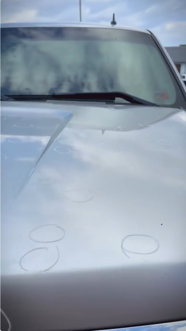Vehicle hail damage before paintless dent repair — set 5